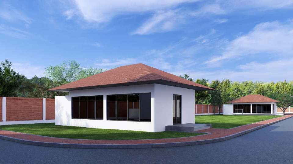 Inside the child care center — architectural visualisation