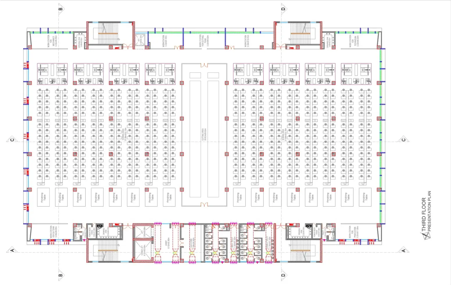 Third floor presentation plan, October4128 factory building