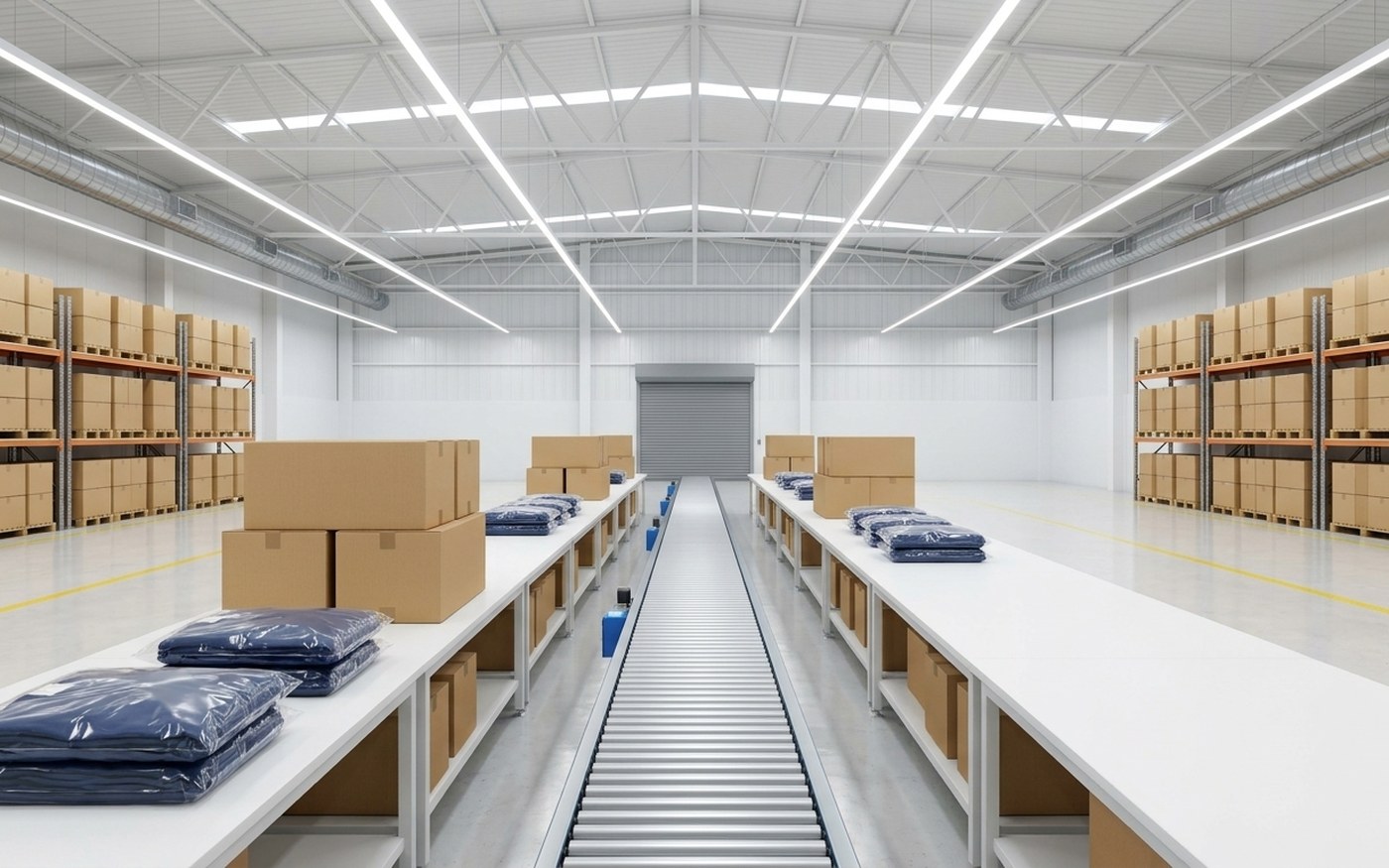 Packing and dispatch — architectural visualisation