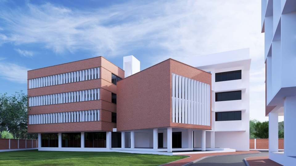 Inside the wellness center — architectural visualisation